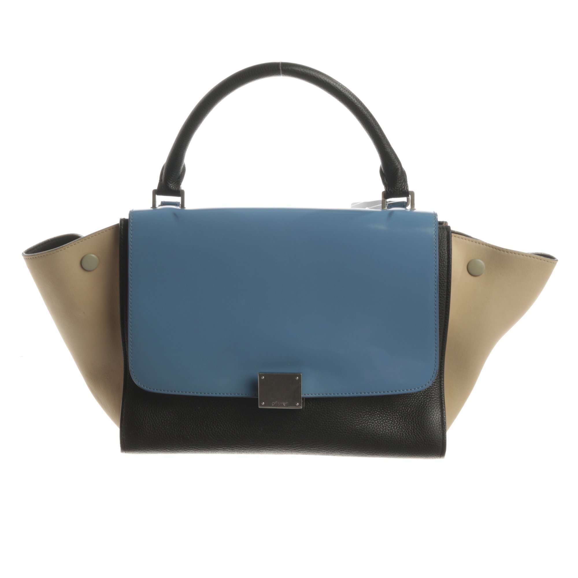 Trapèze leather bag