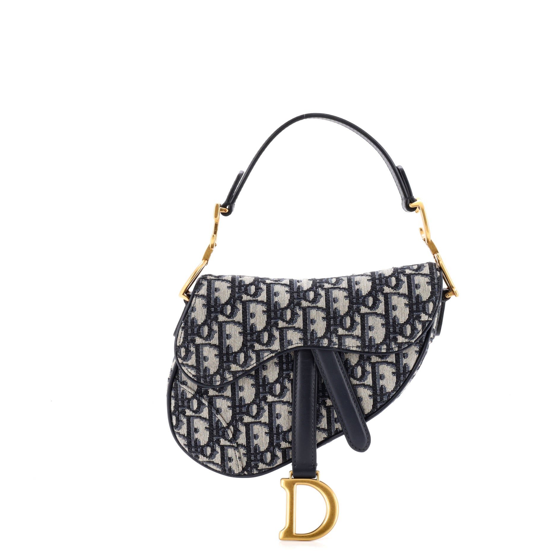 Dior Saddle Handbag Oblique Canvas Mini