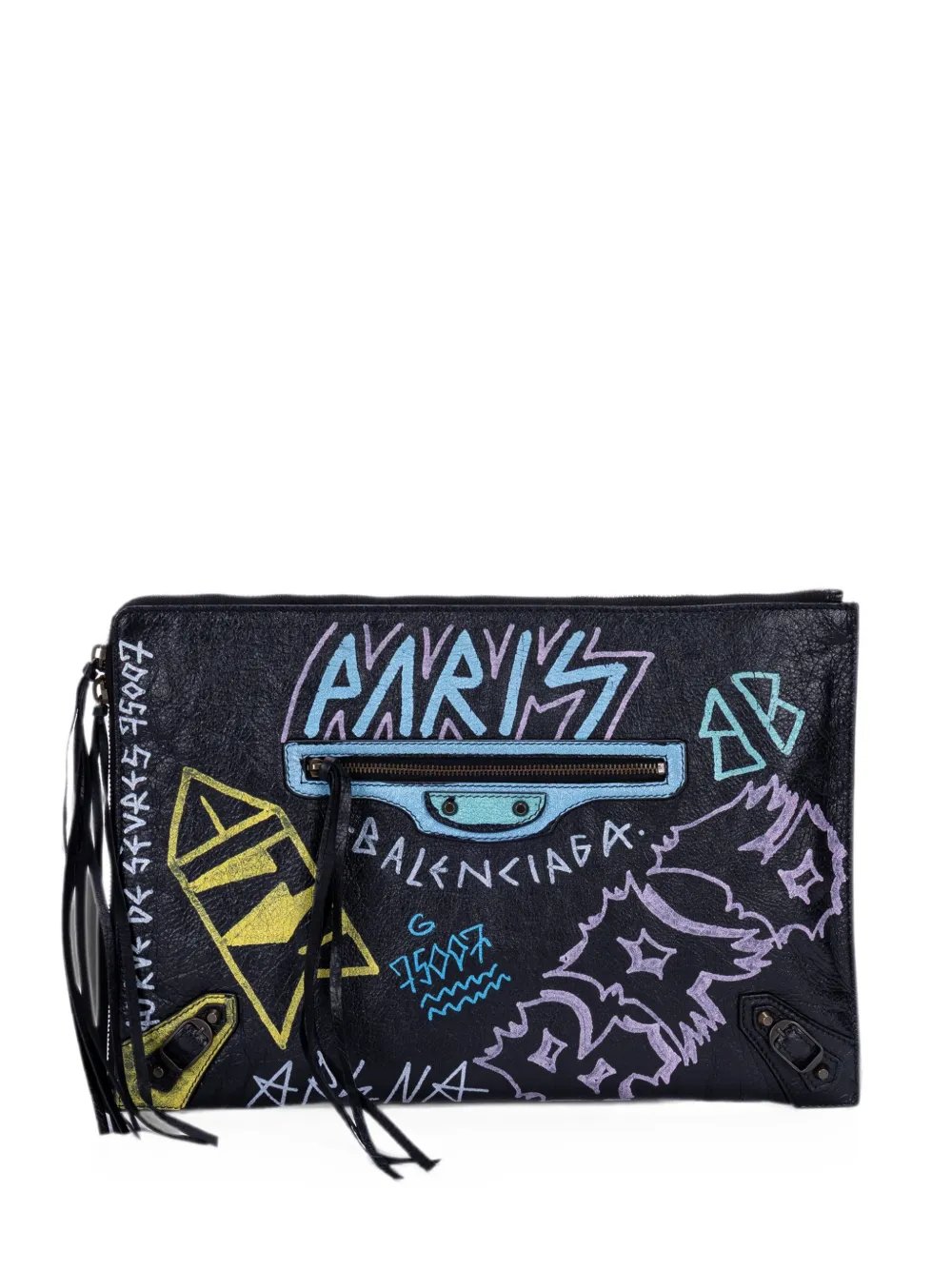 Graffiti clutch bag