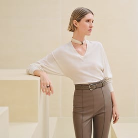 Cashmere long-sleeve sweater