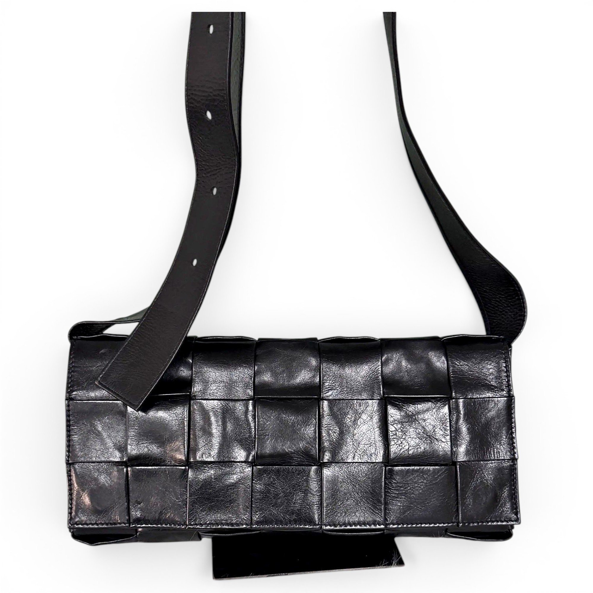 Cassette leather crossbody bag