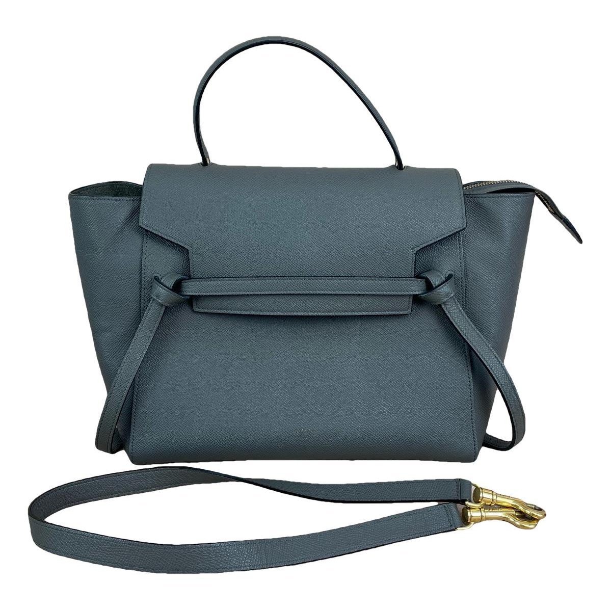 Belt leather handbag