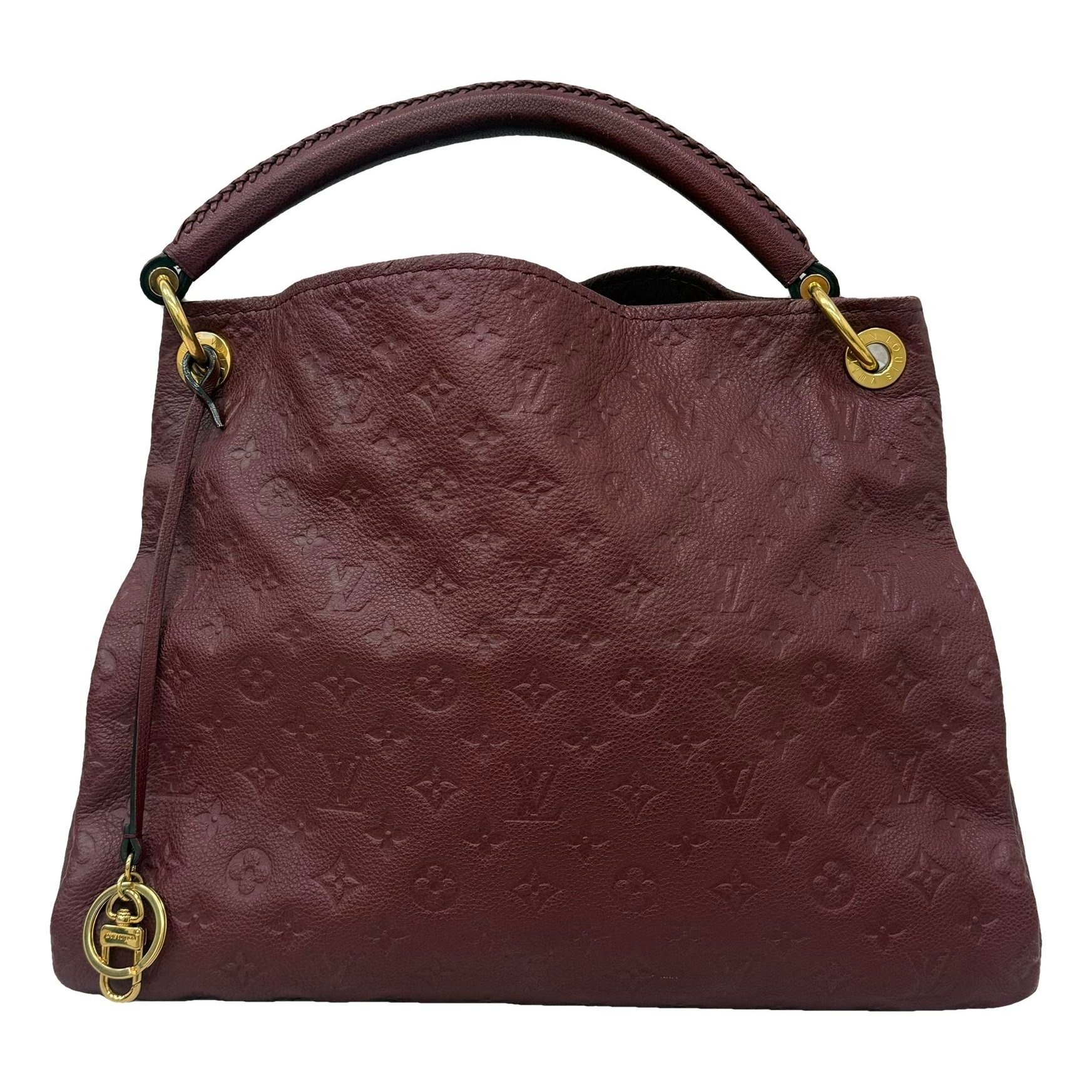 Artsy leather handbag