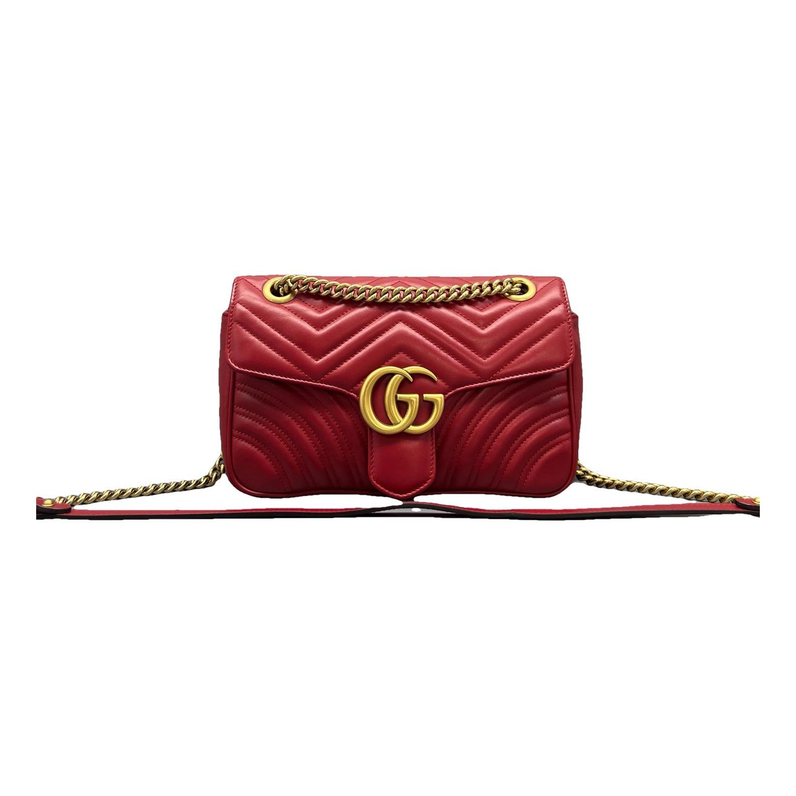 GG Marmont Flap leather crossbody bag