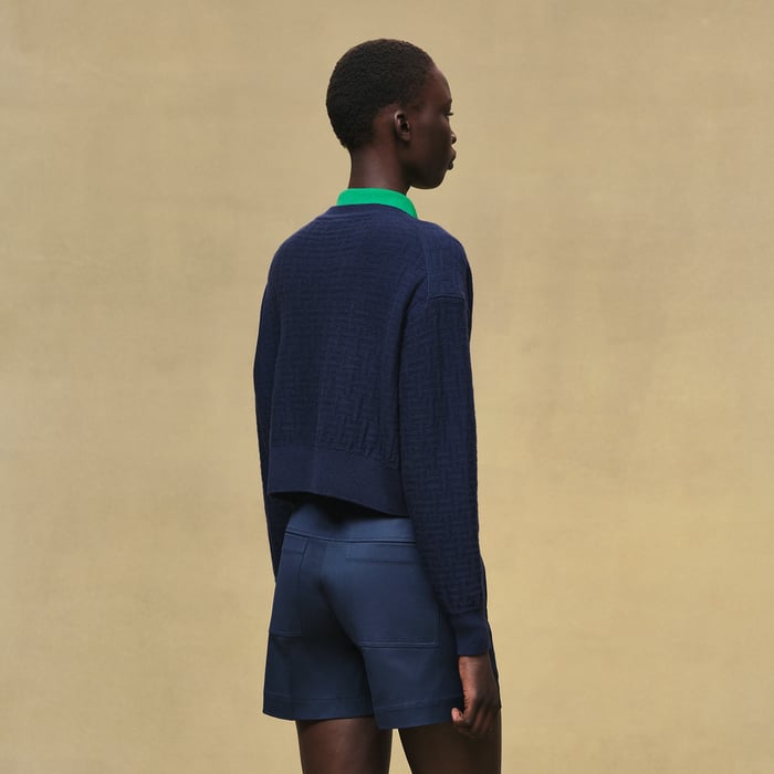 Bleu Outremer "H Voyage" Long-sleeve Sweater