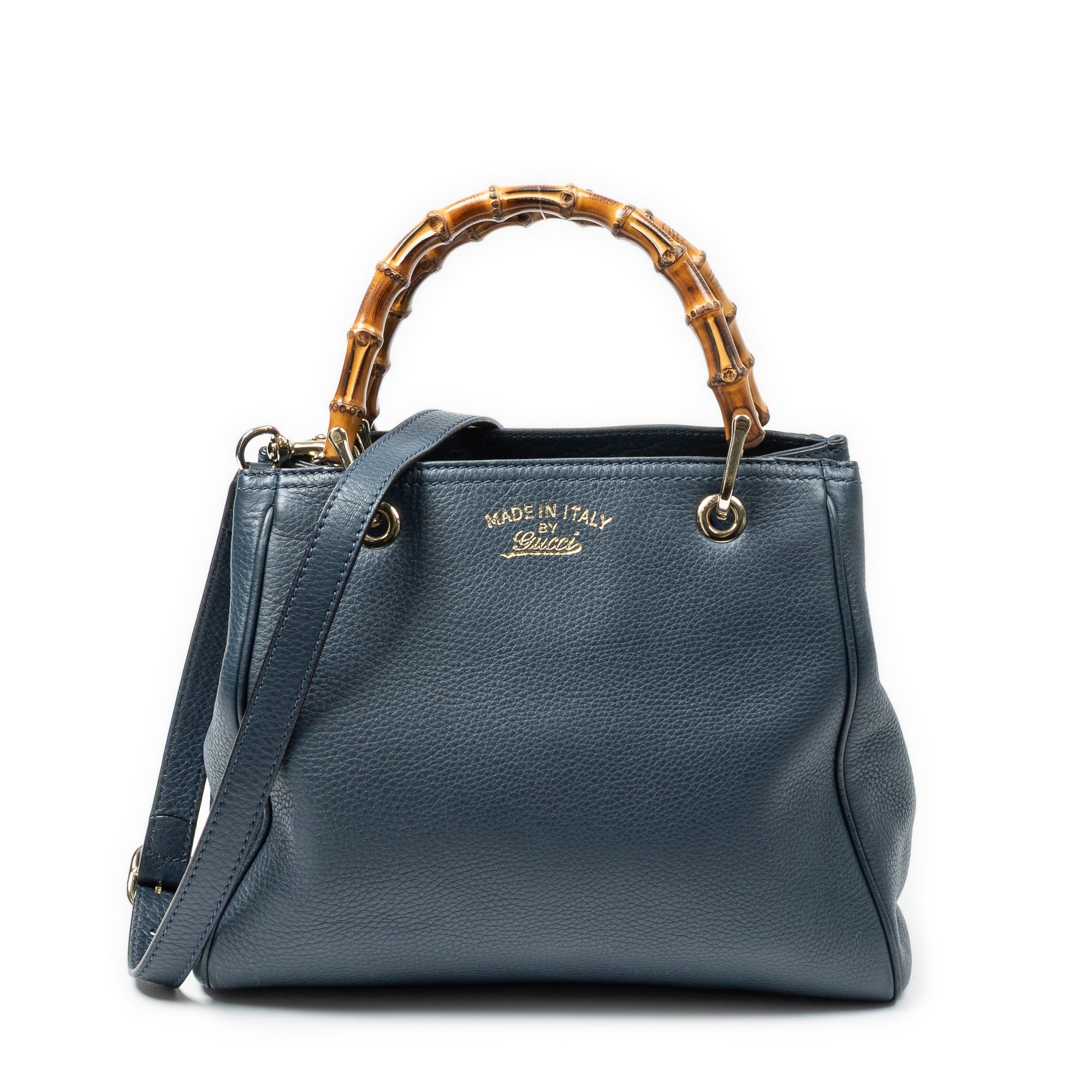 Bamboo leather handbag