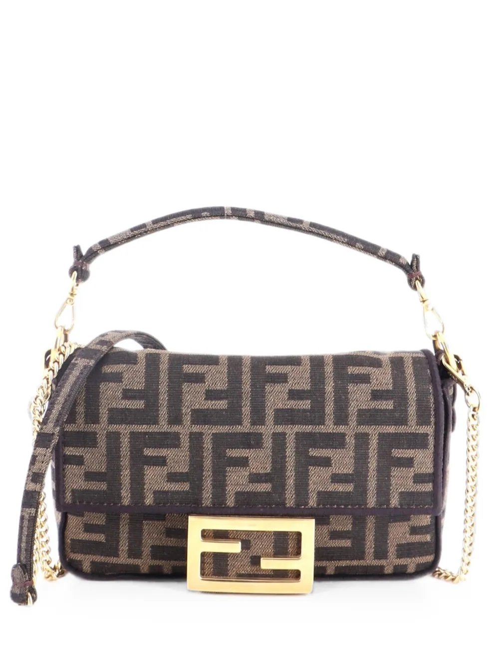 Baguette NM Bag Zucca Canvas Mini crossbody bag