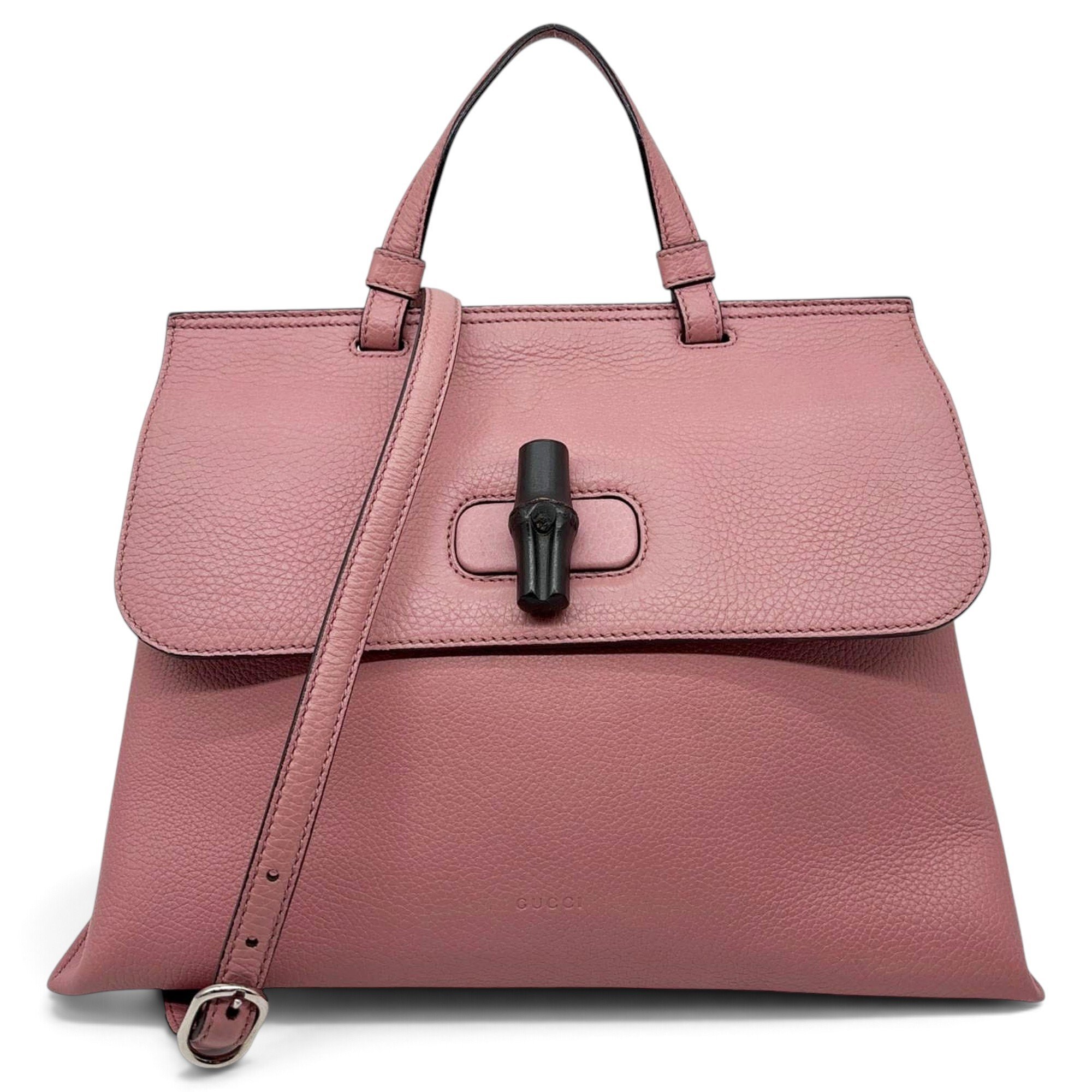 Bamboo leather handbag