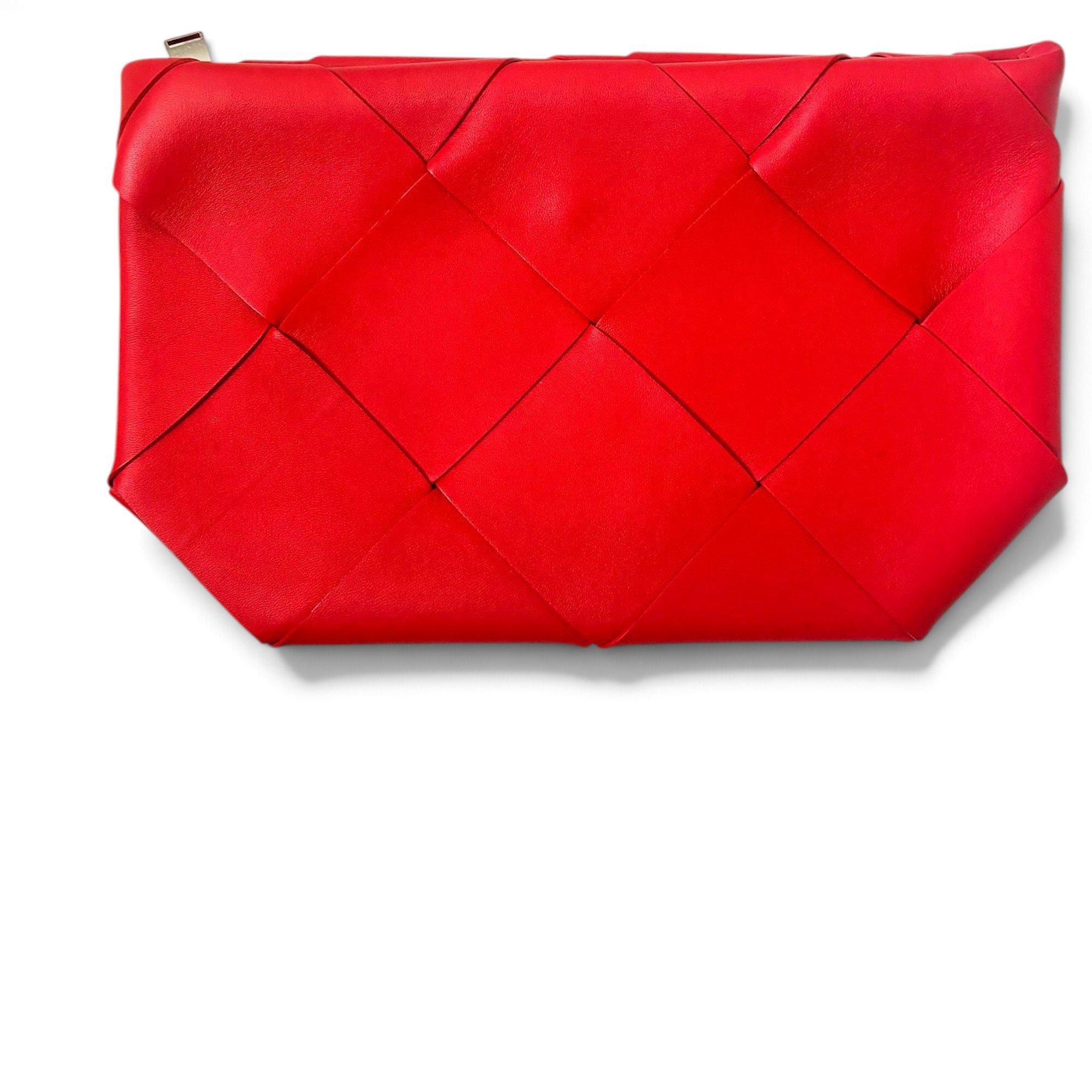 Leather clutch bag