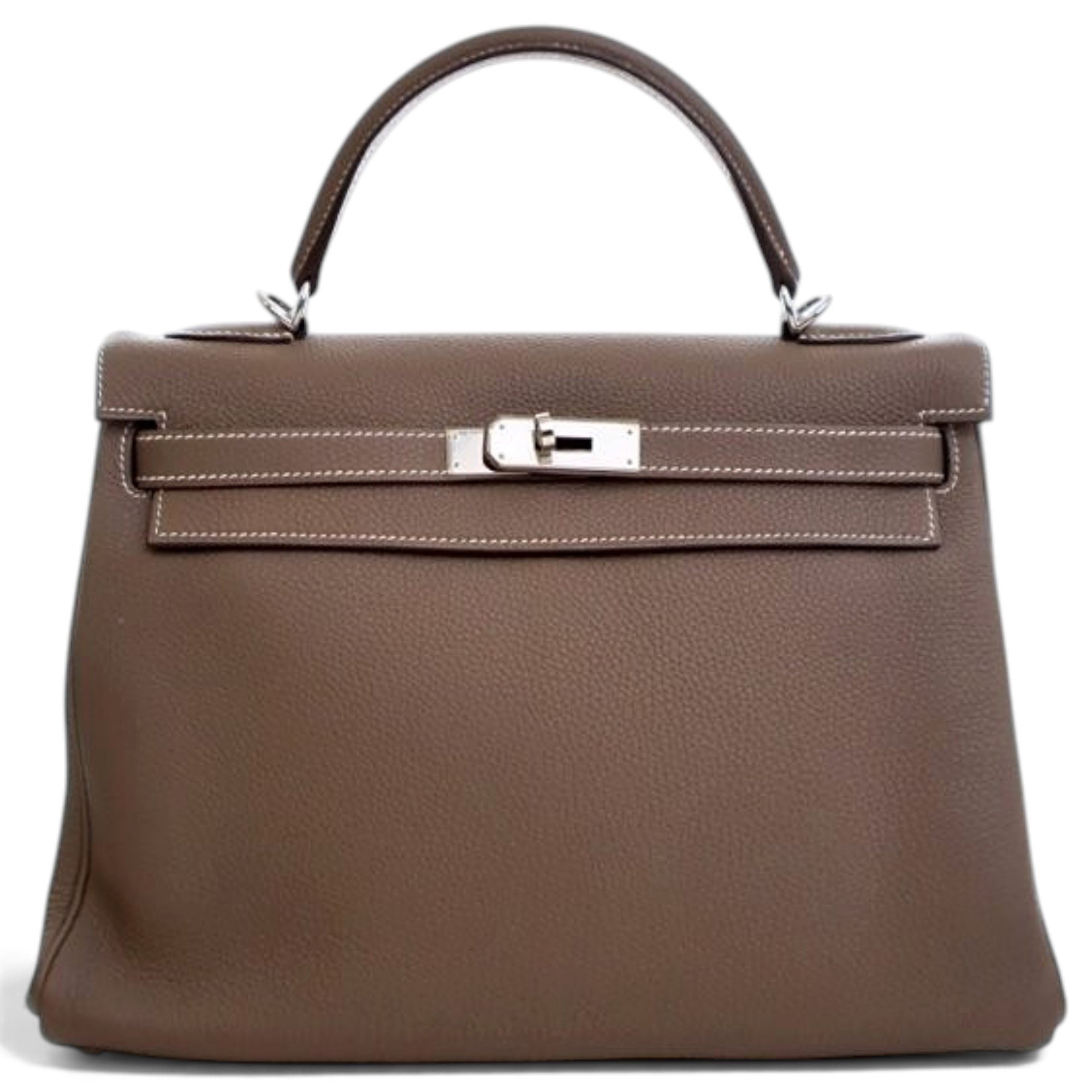 Hermes Kelly 32 leather tote