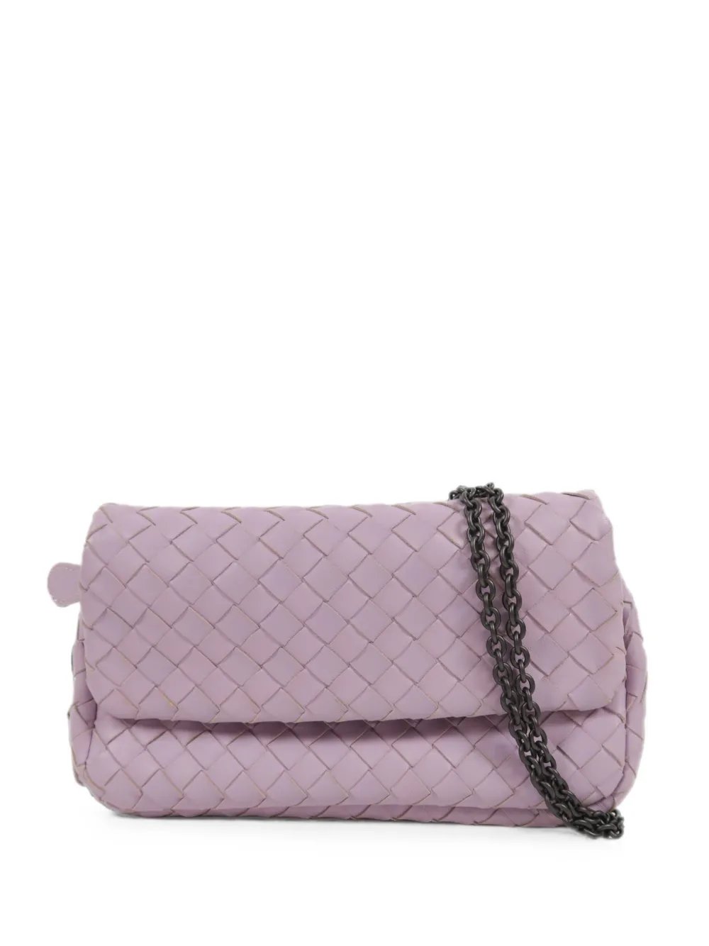 Intrecciato leather shoulder bag