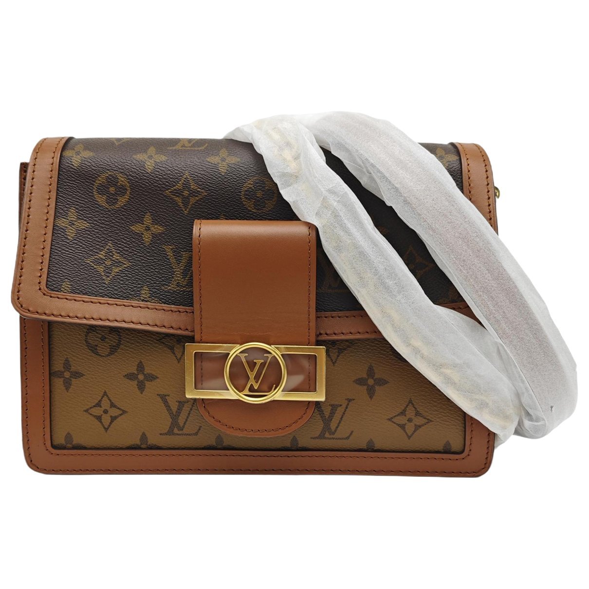 Dauphine leather crossbody bag