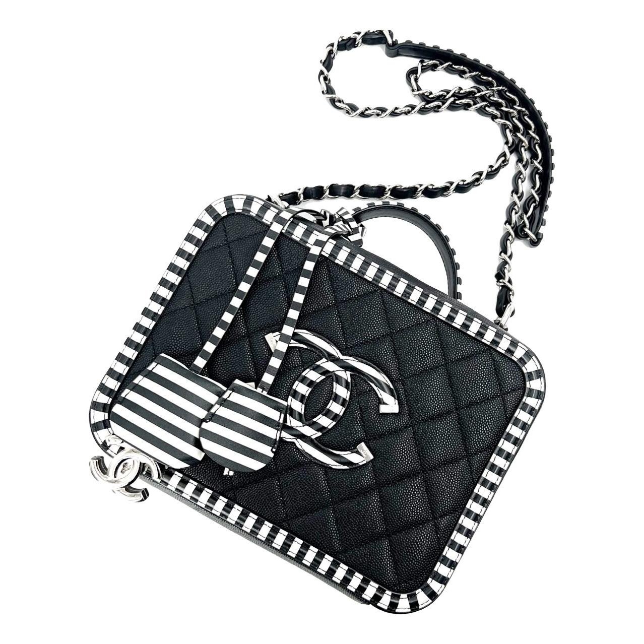 Vanity leather handbag