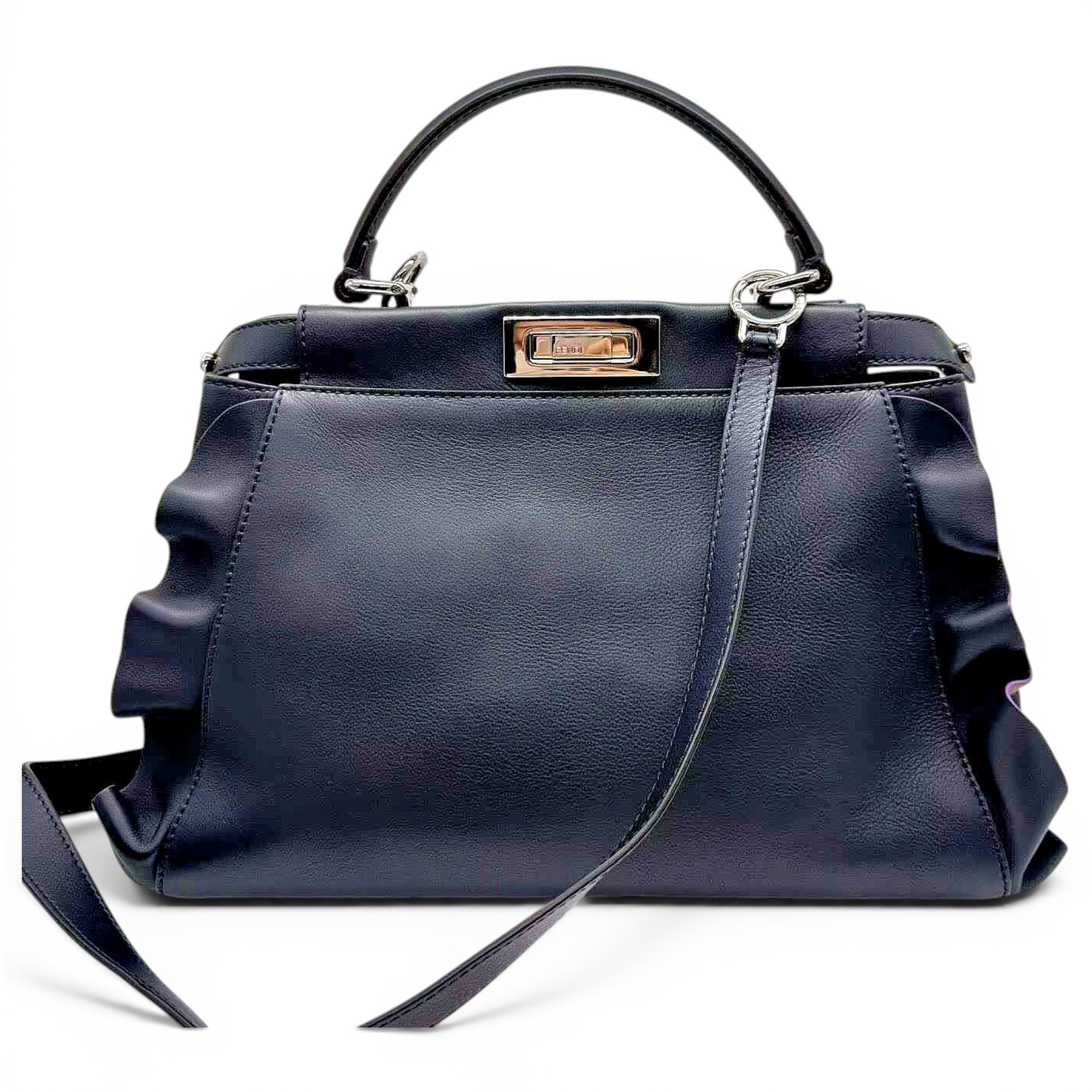 Peekaboo leather handbag