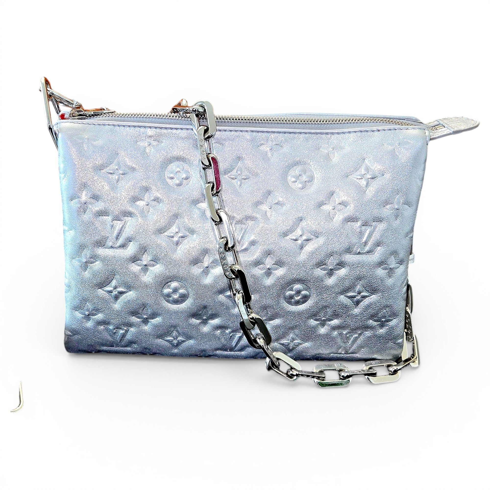 Coussin leather crossbody bag
