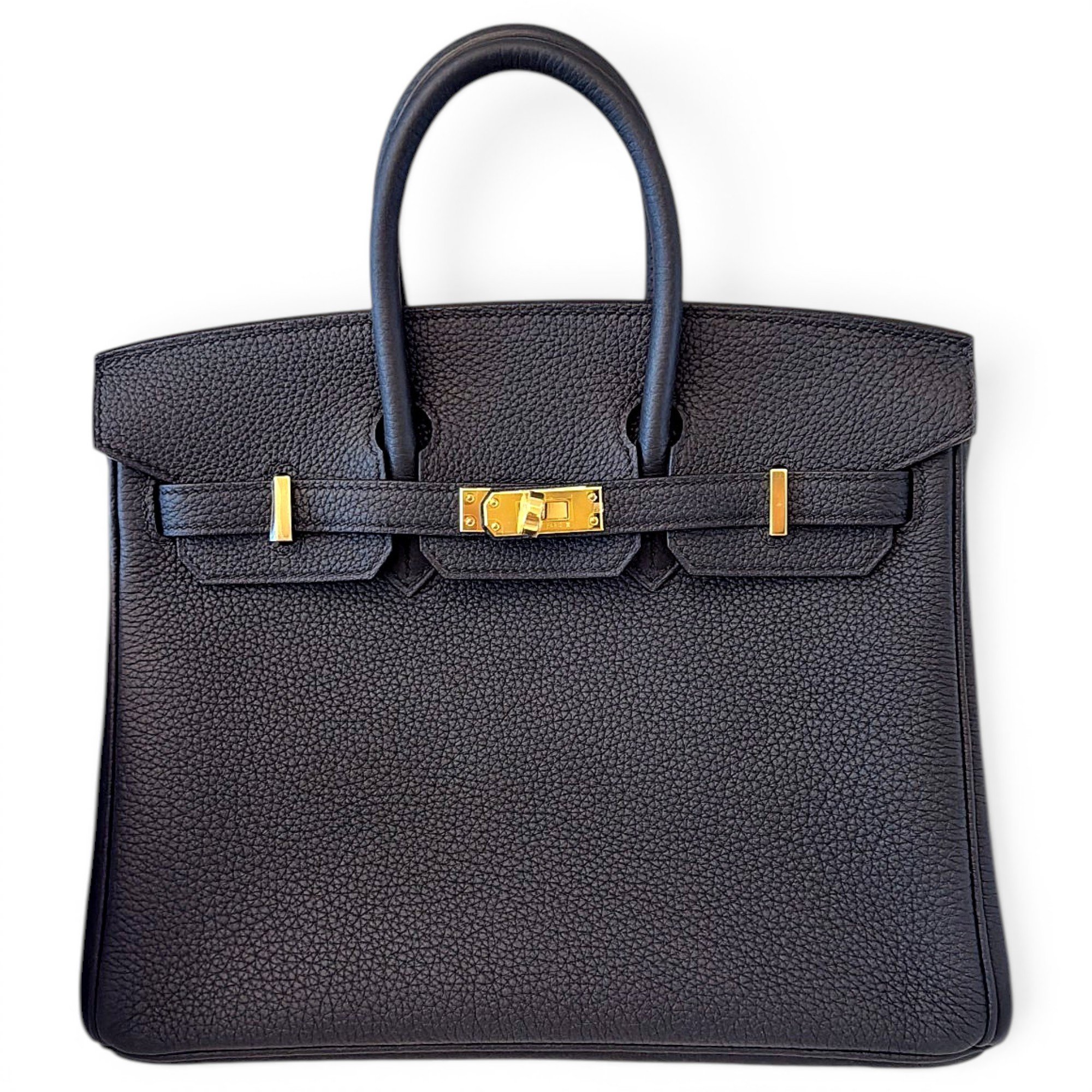 Birkin 25 leather handbag