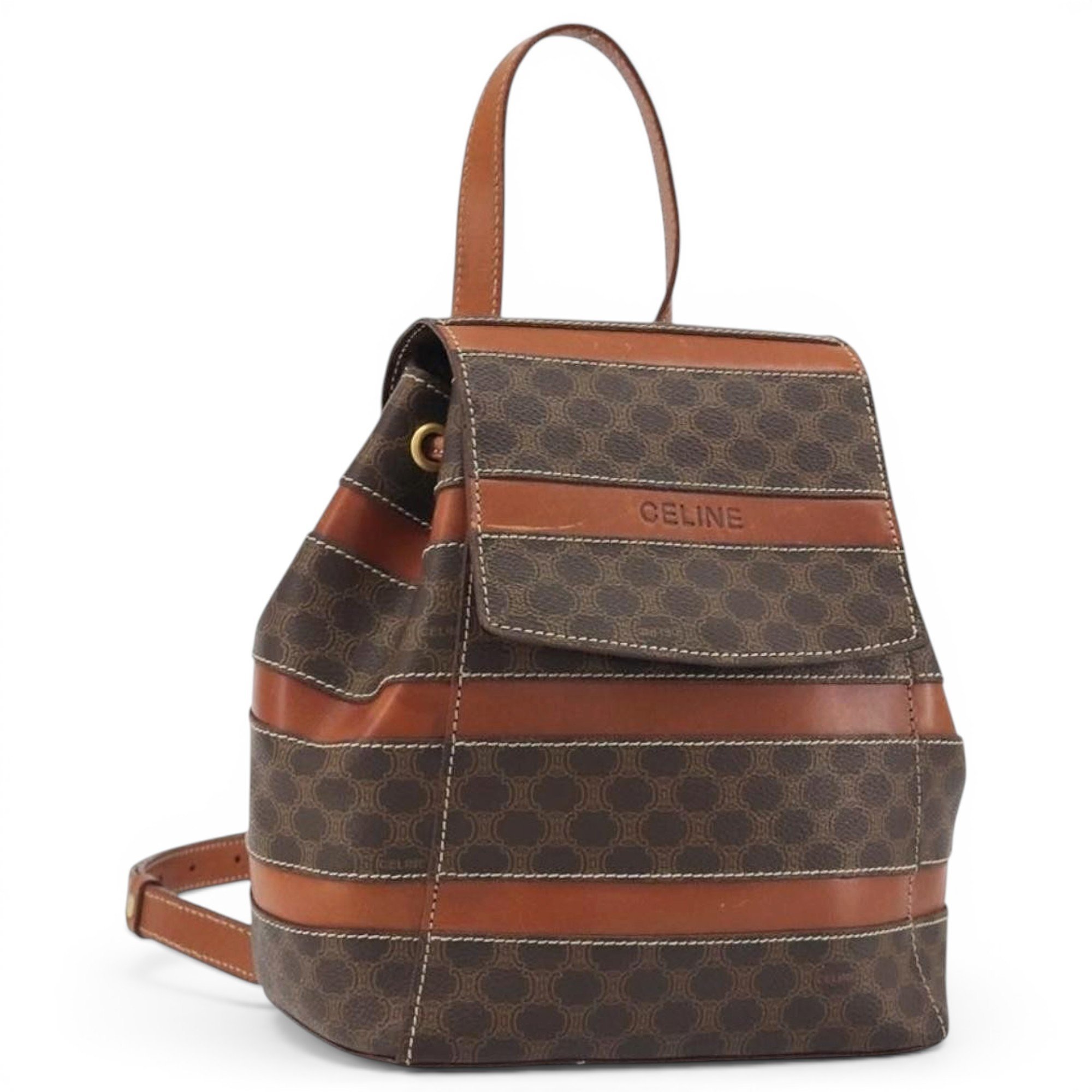 Leather backpack