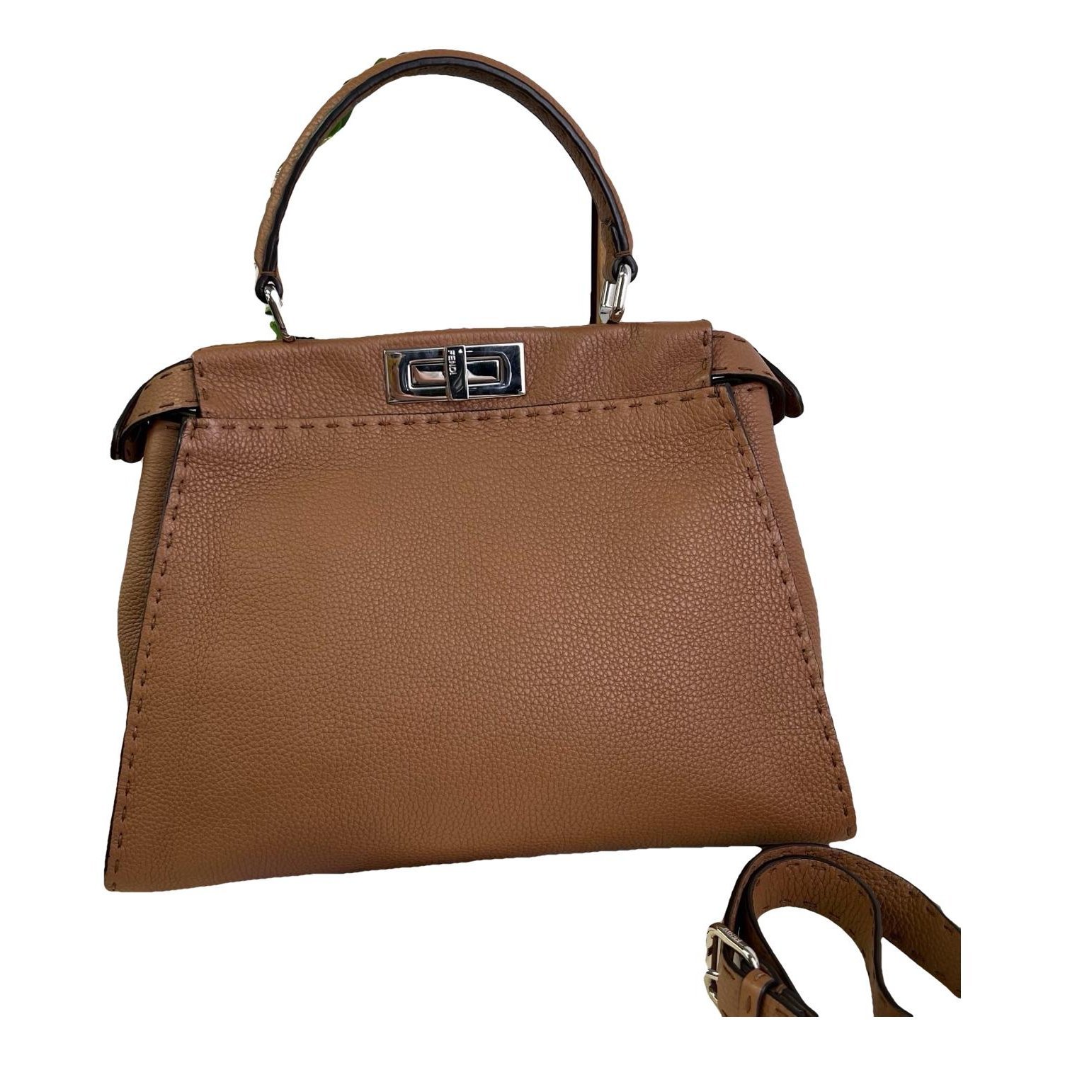 Peekaboo leather handbag