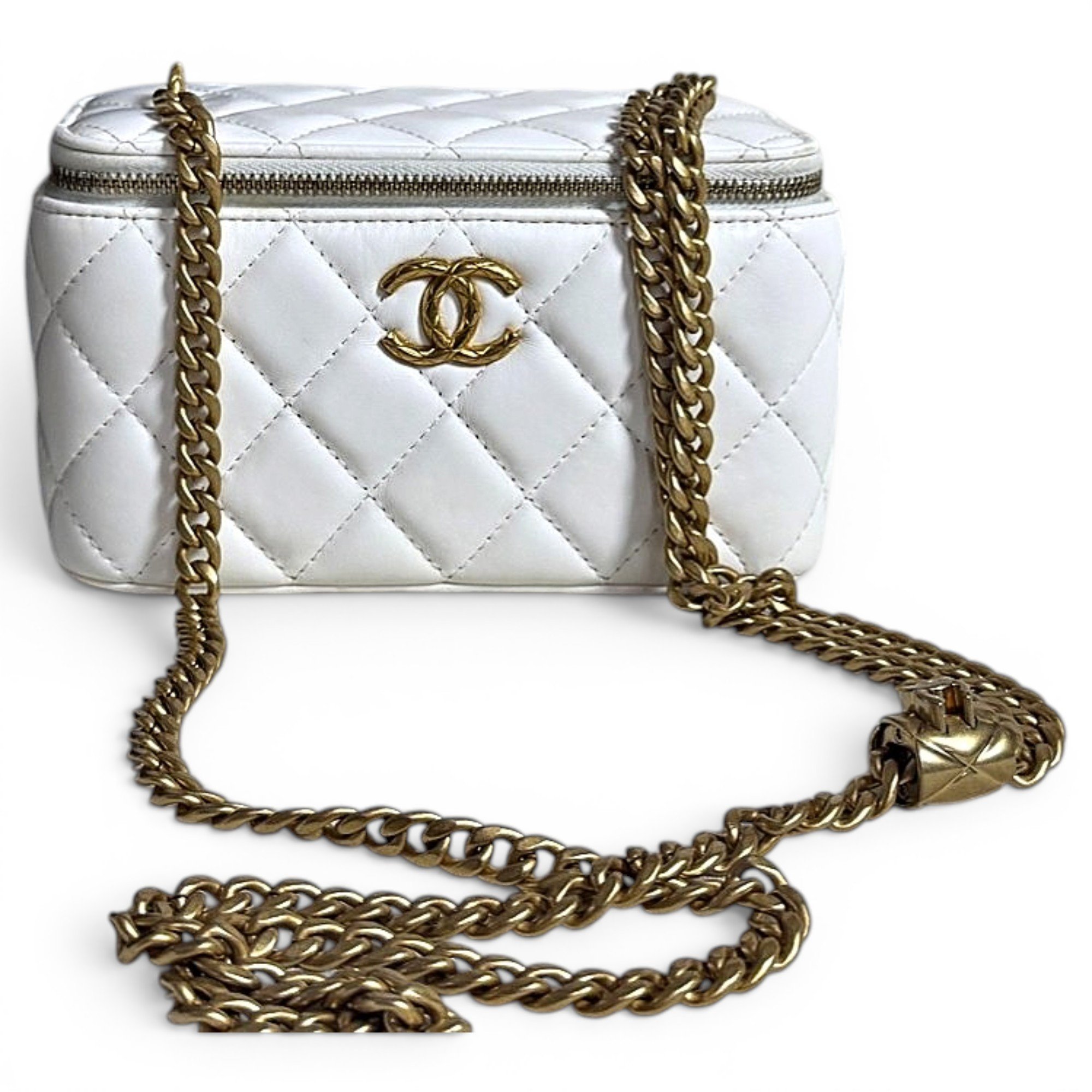 Trendy CC Vanity leather handbag