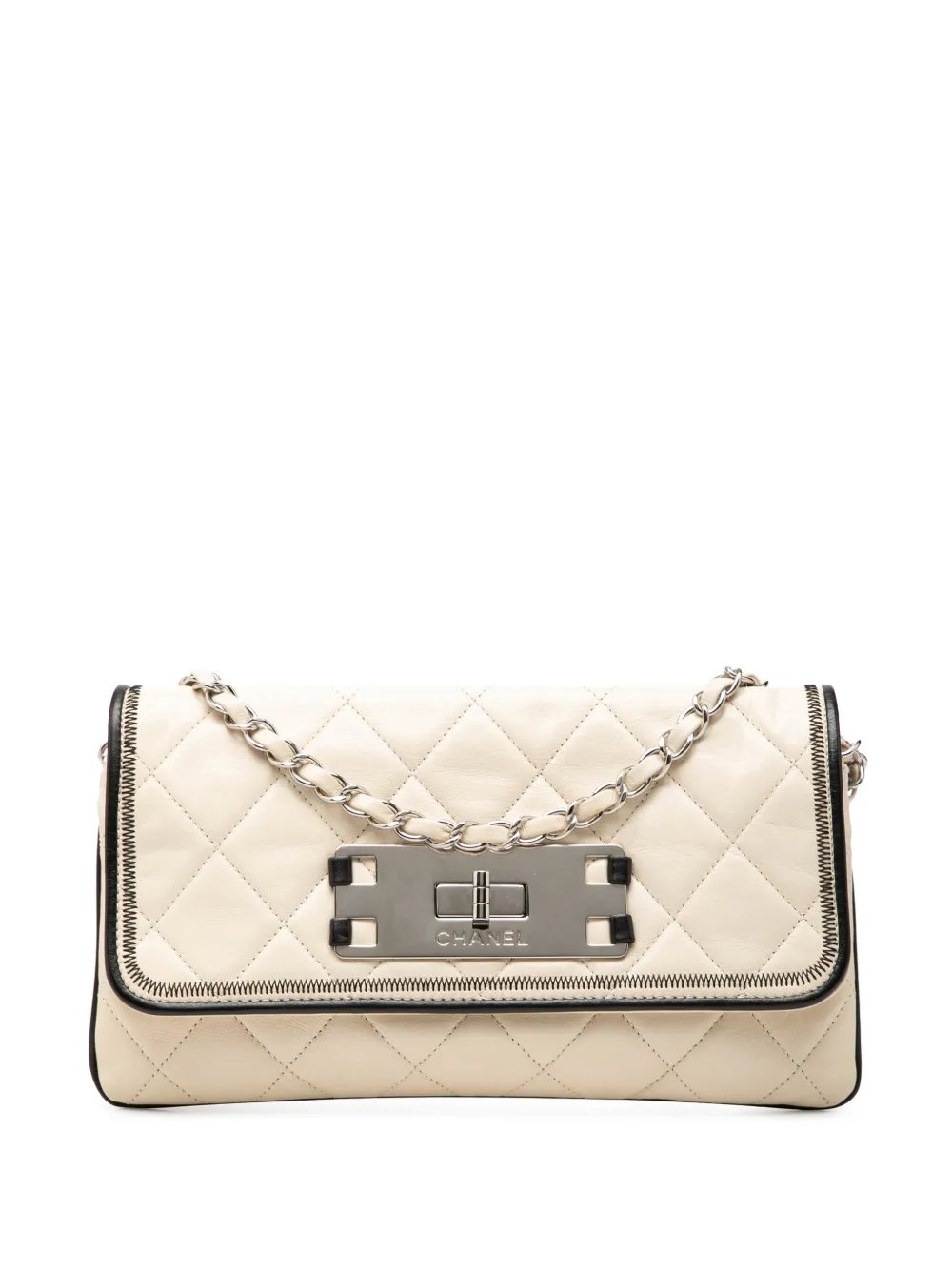 2008-2009 Quilted Lambskin Reissue East West Flap shoulder bag