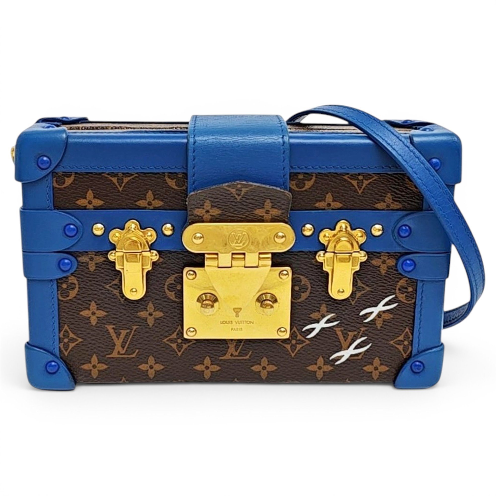Petite Malle leather handbag