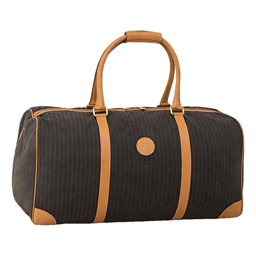 Leather travel bag