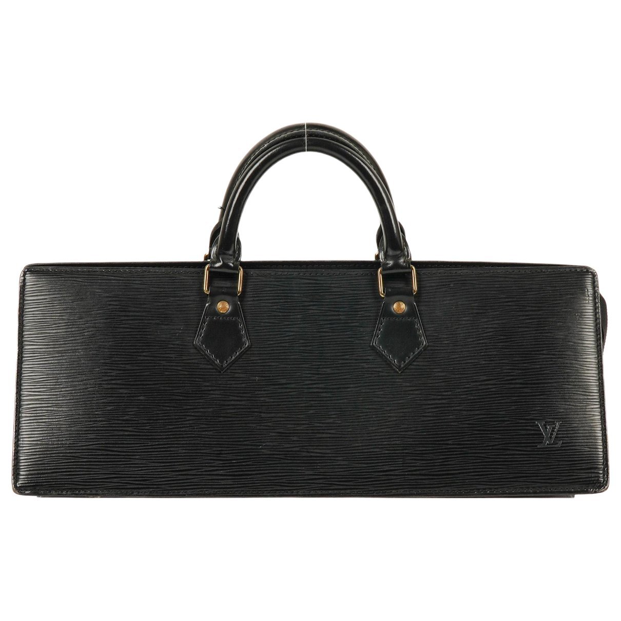Triangle leather handbag