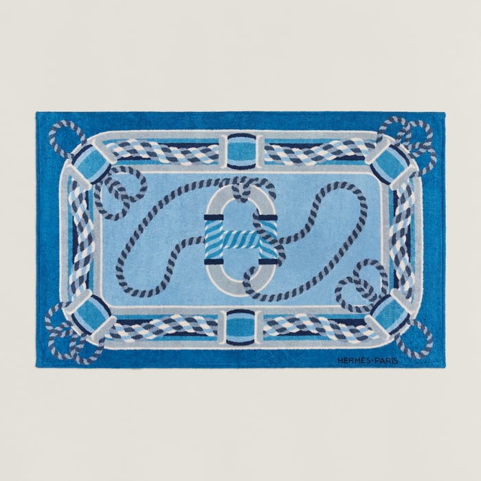 Denim Canoe H Beach Towel