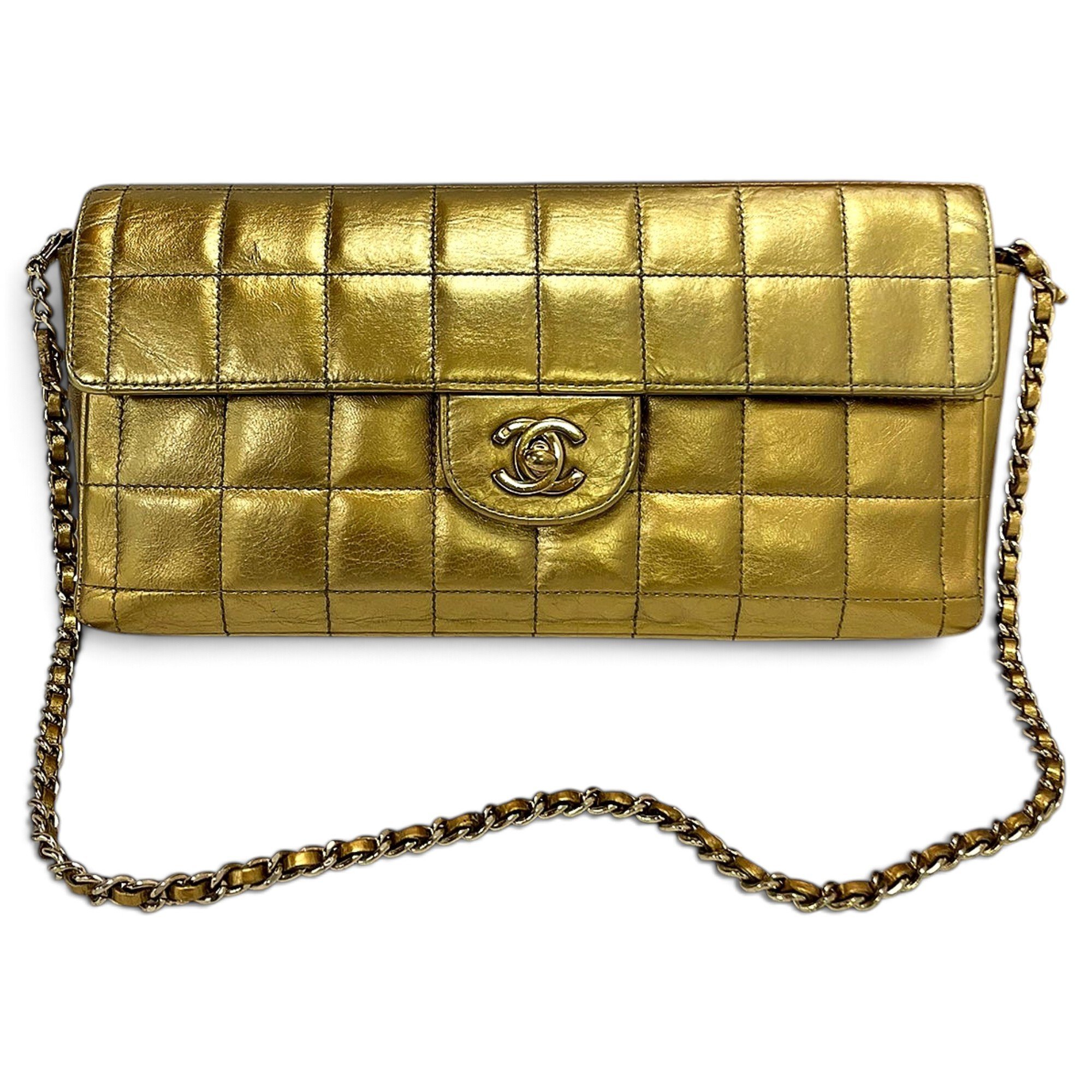 East West Chocolate Bar leather handbag