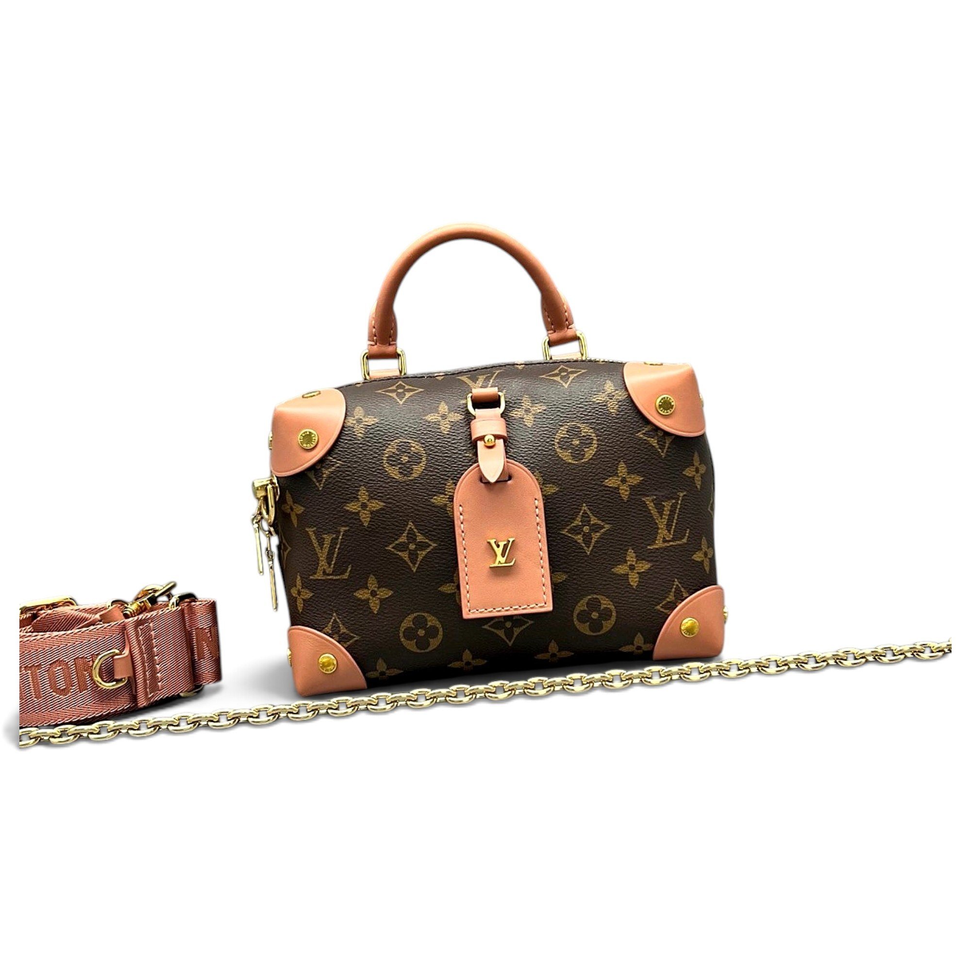 Petite Malle Souple leather handbag