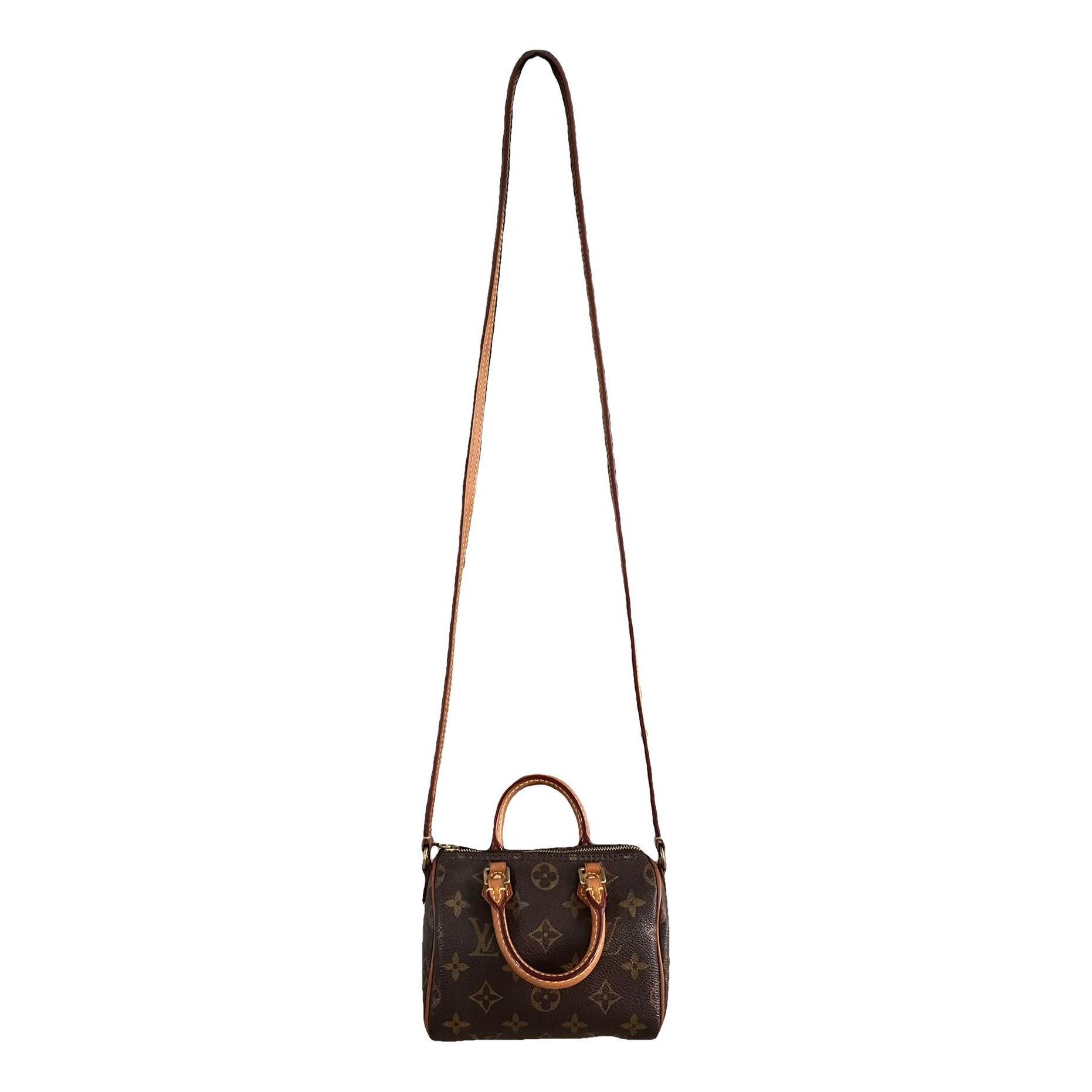 Louis Vuitton Nano Speedy / Mini HL leather crossbody bag