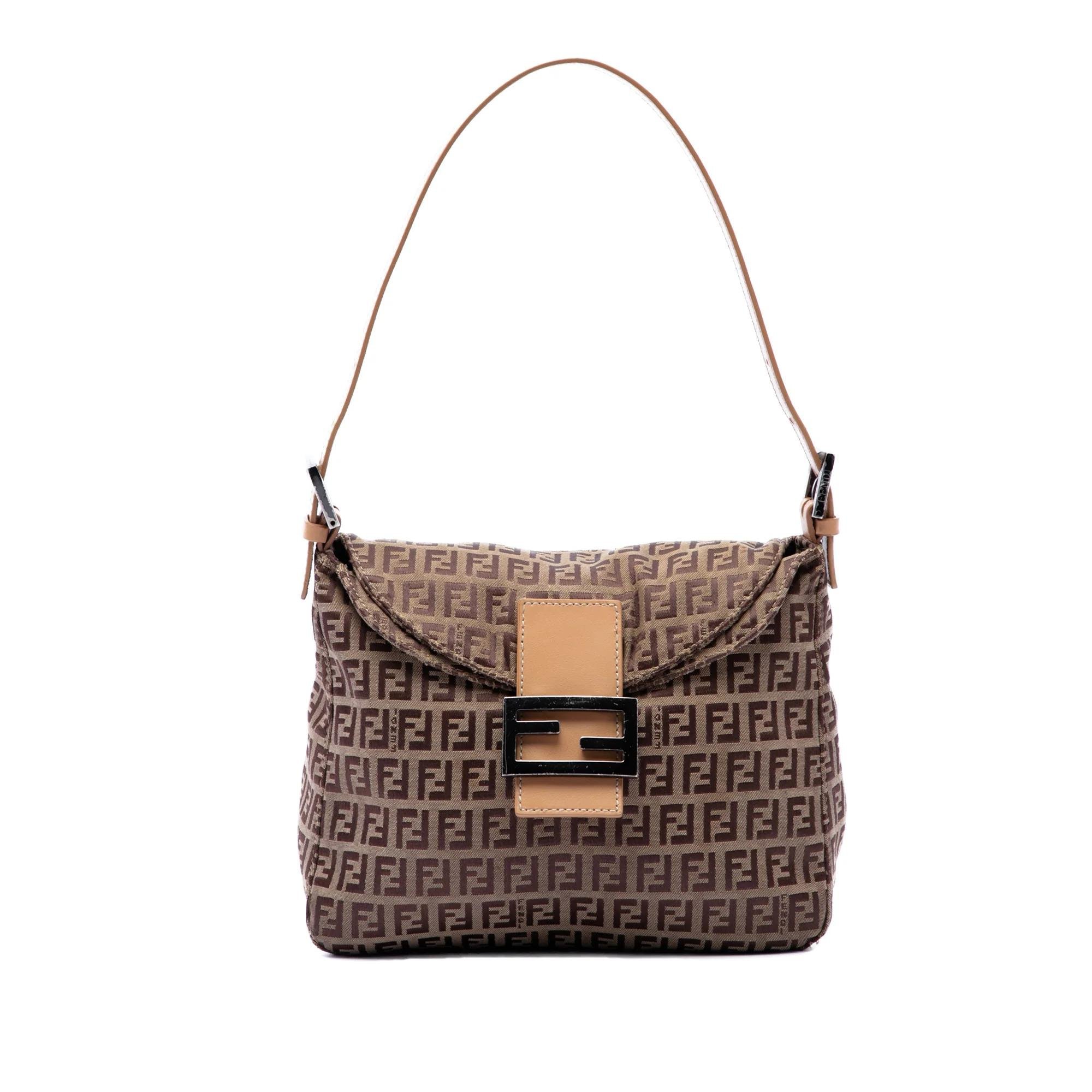 Pocket leather handbag