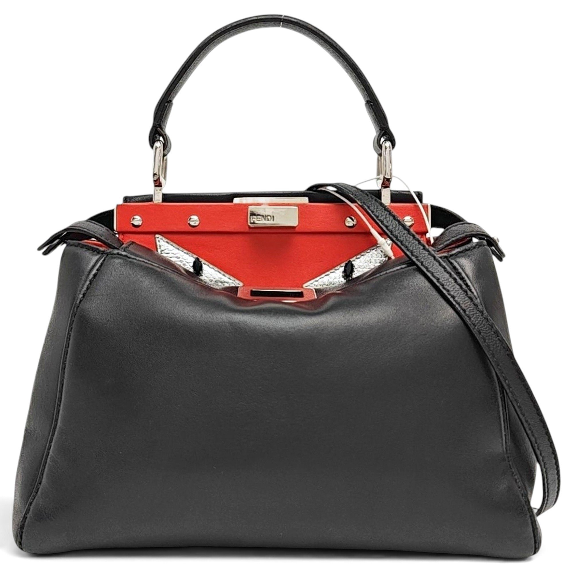 Peekaboo leather handbag