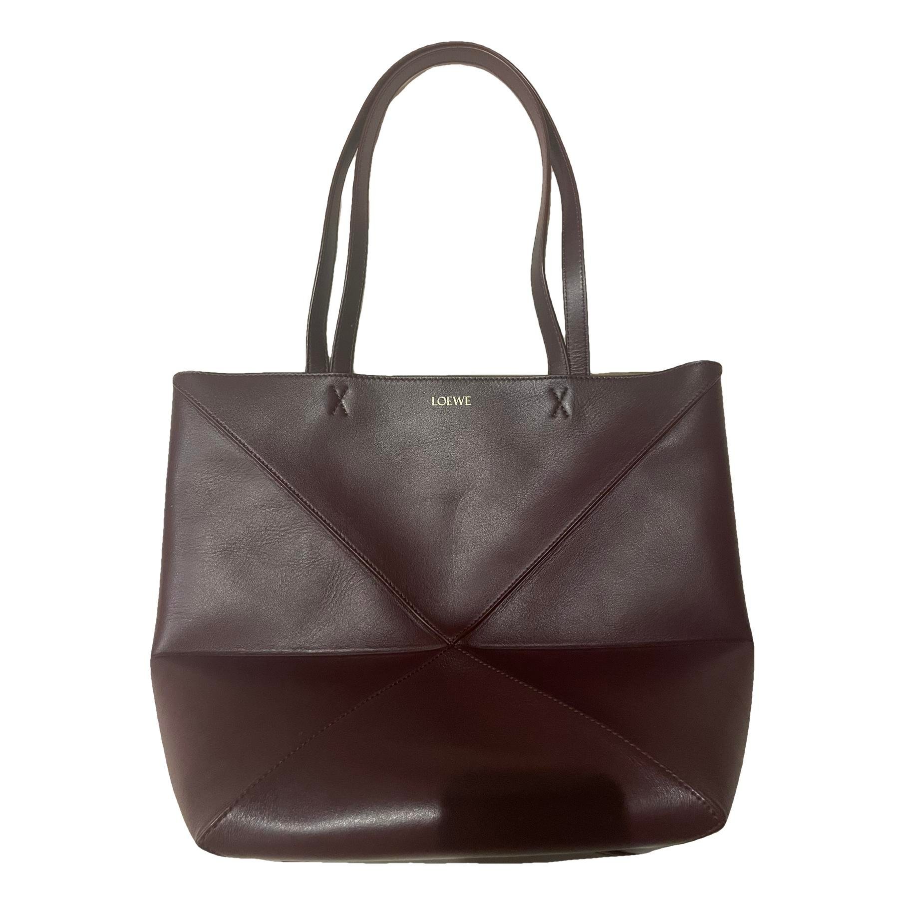 Puzzle Fold leather tote