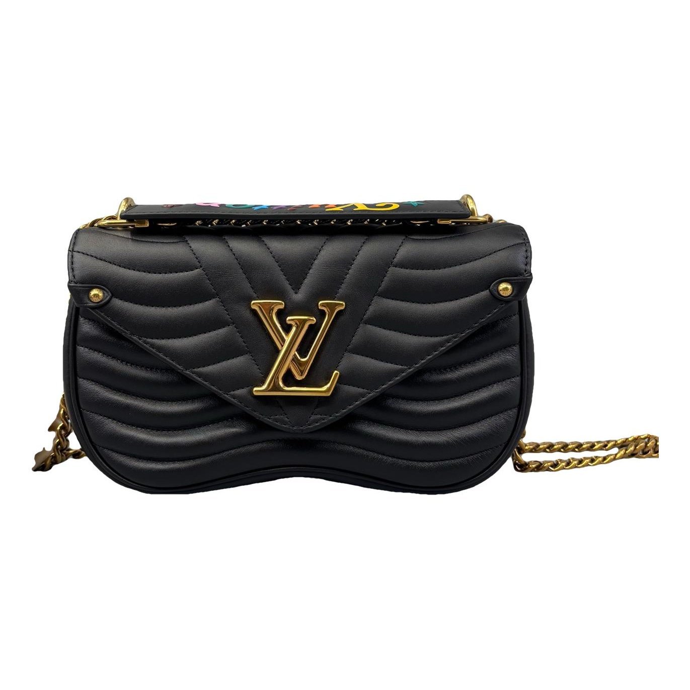 New Wave leather handbag
