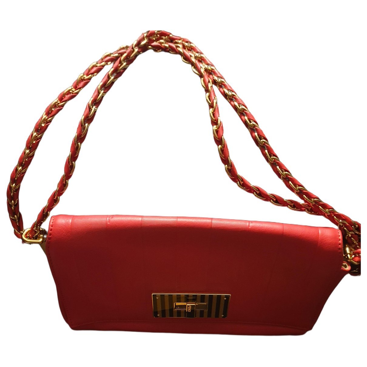 Baguette leather handbag