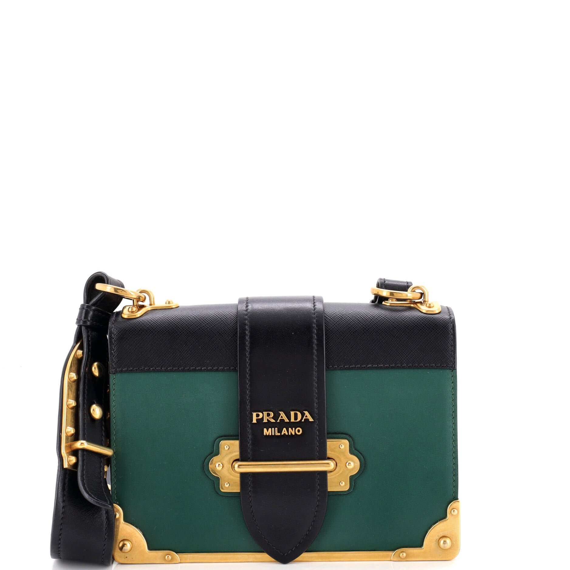 Cahier Crossbody Bag Leather and Saffiano Leather Small