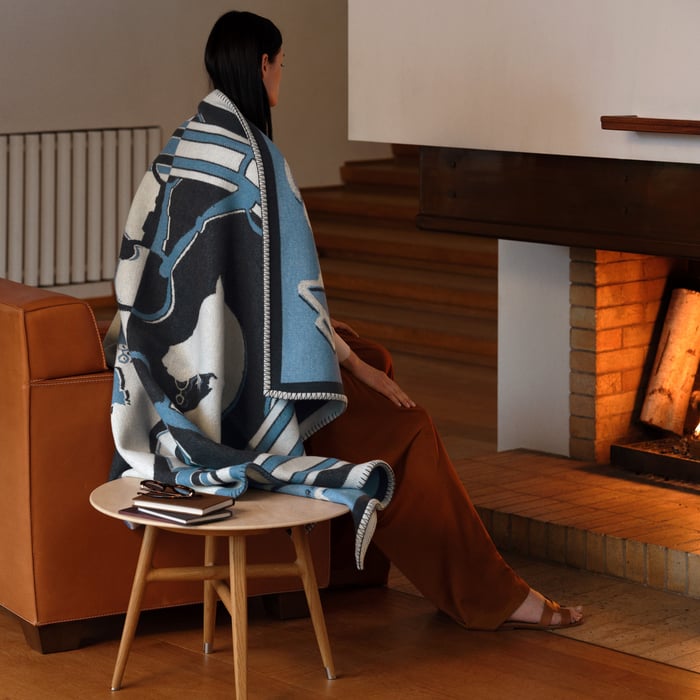 Indigo Tatersale Blanket