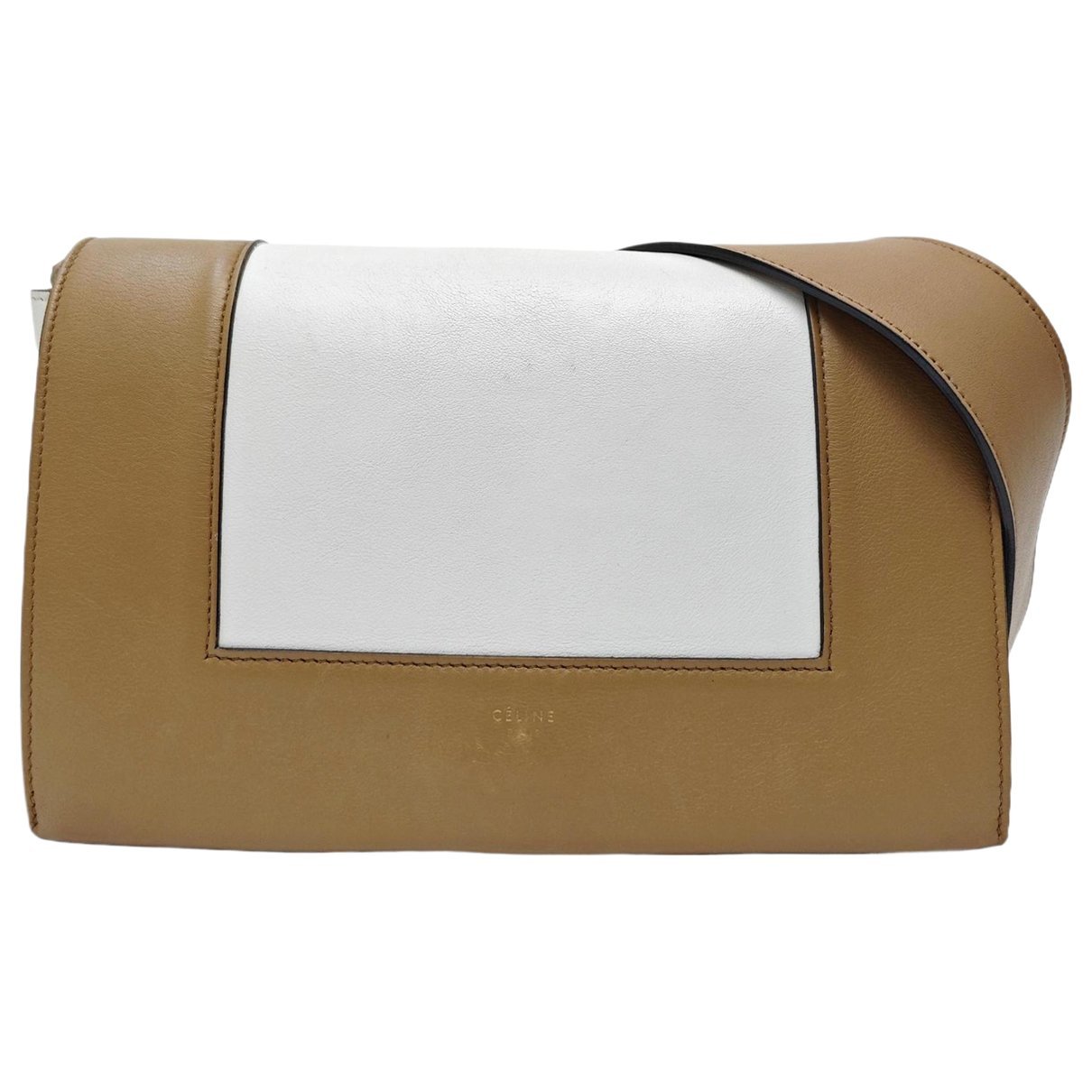 Frame leather handbag