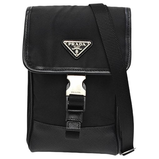 Re-Nylon cloth crossbody bag