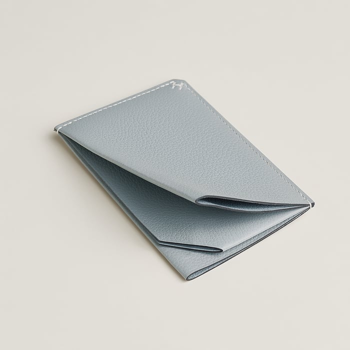 Bleu Glacier H Sellier Card Holder