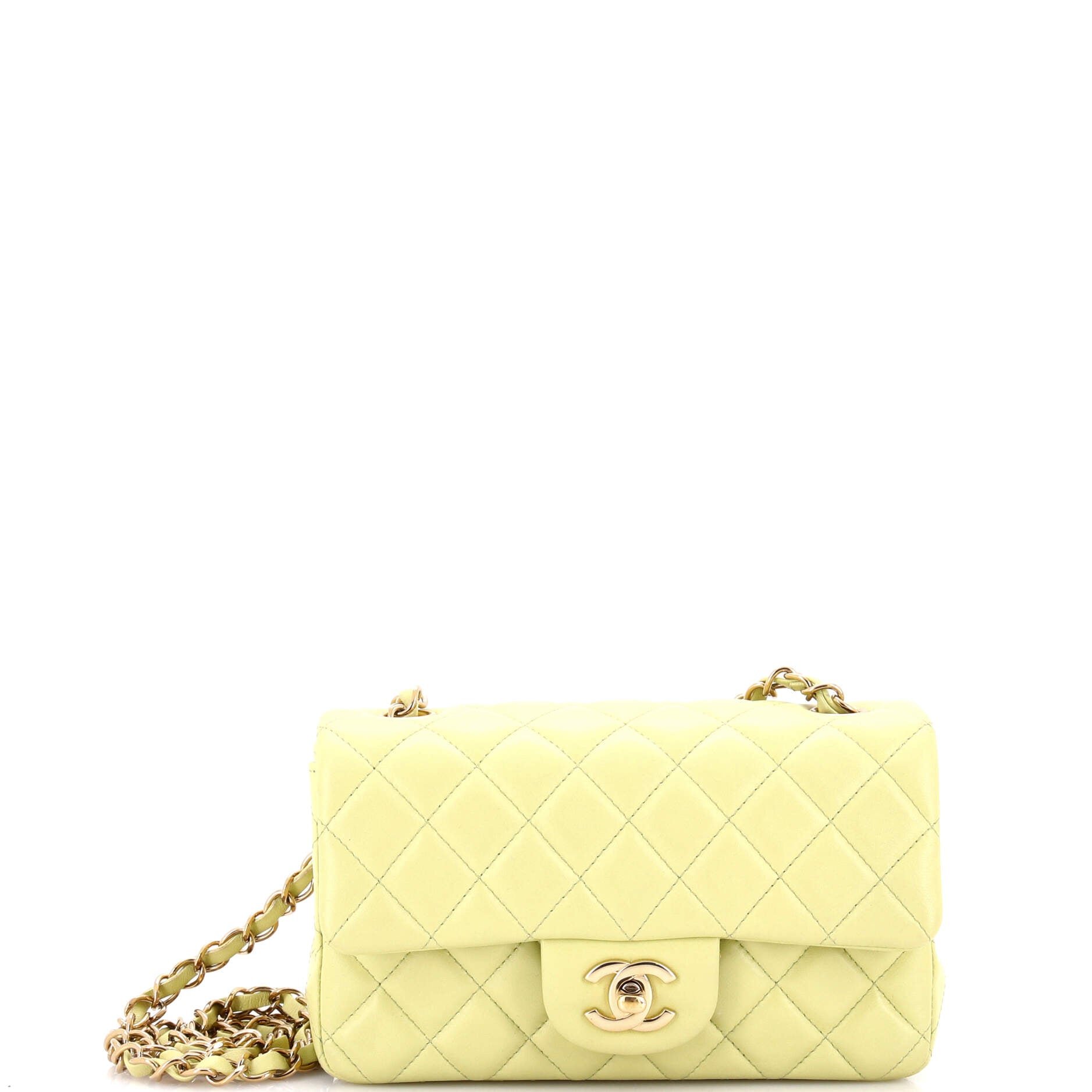 Chanel Classic Single Flap Bag Quilted Lambskin Mini