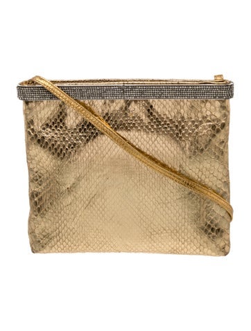 Embossed Leather Crossbody Bag Vintage