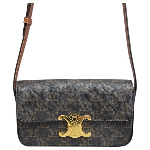 Triomphe Long leather handbag