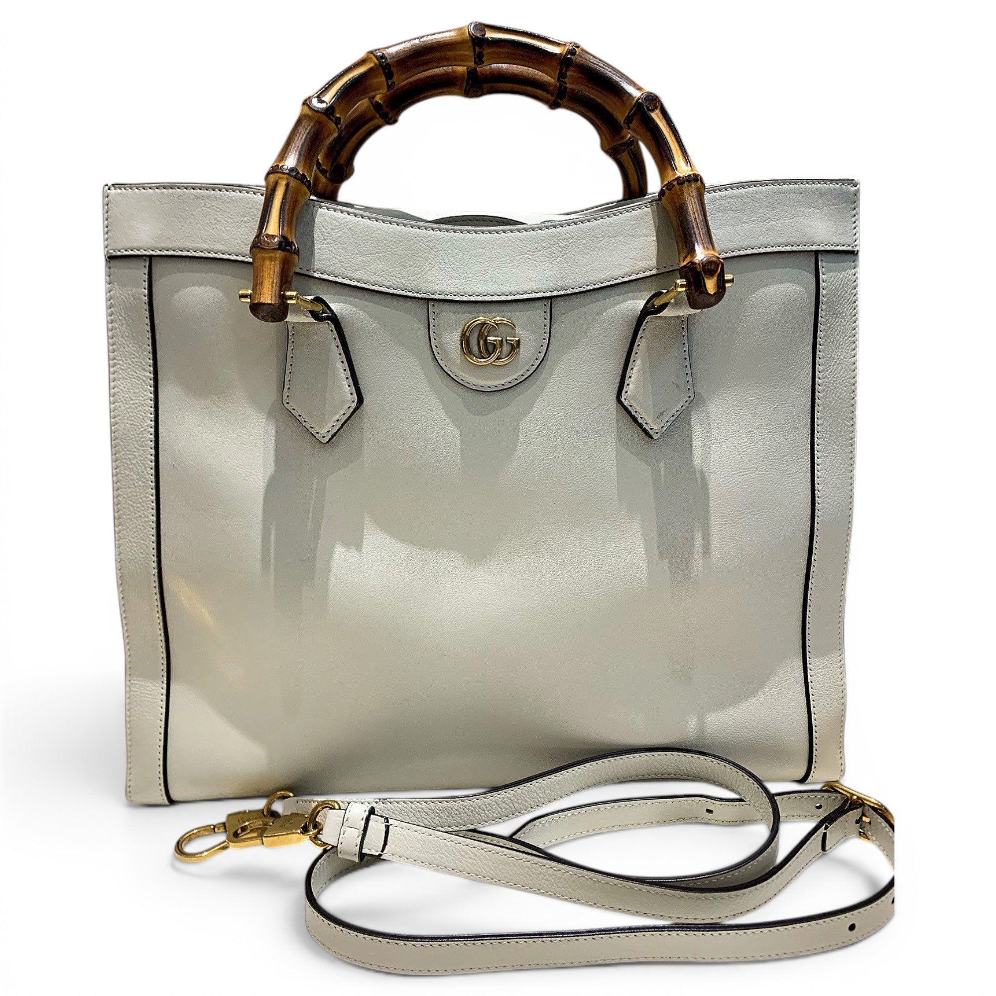 Diana Bamboo leather tote