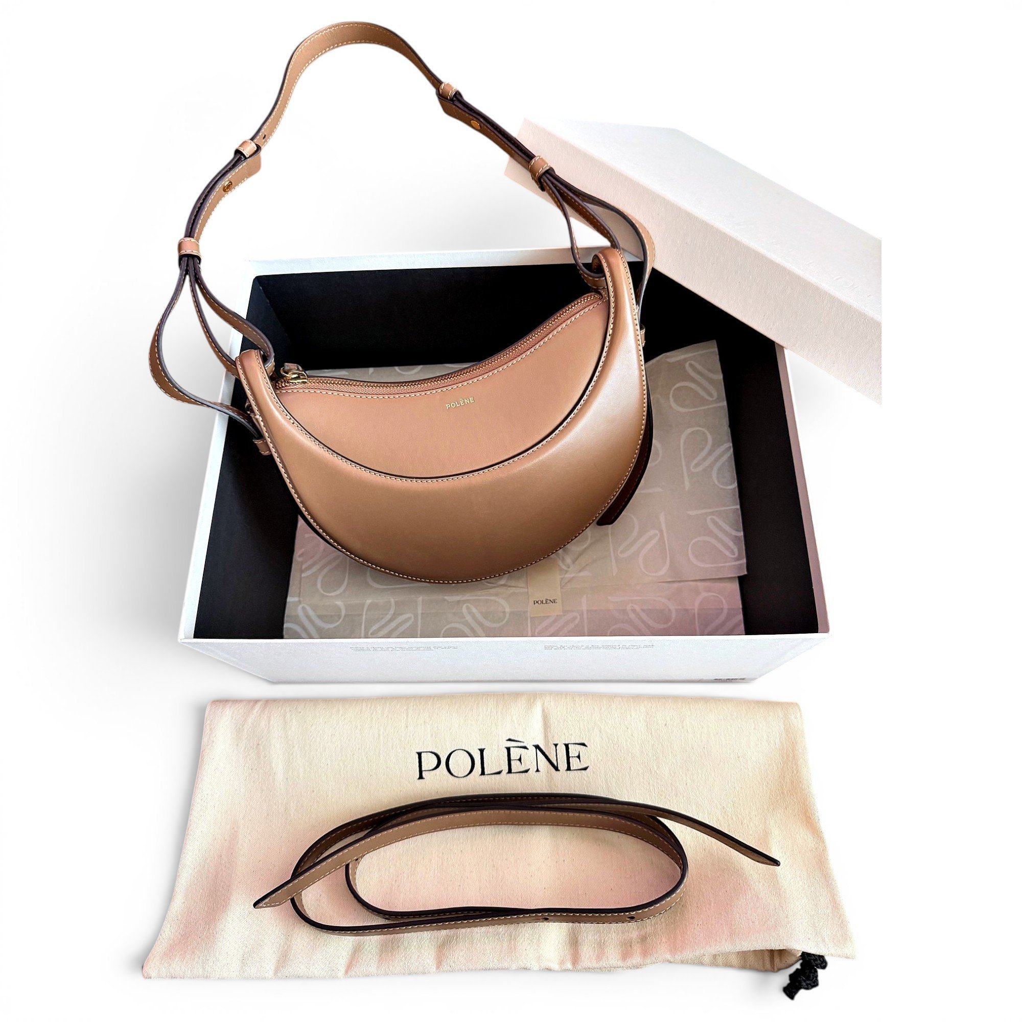 Polene Numéro Dix leather handbag