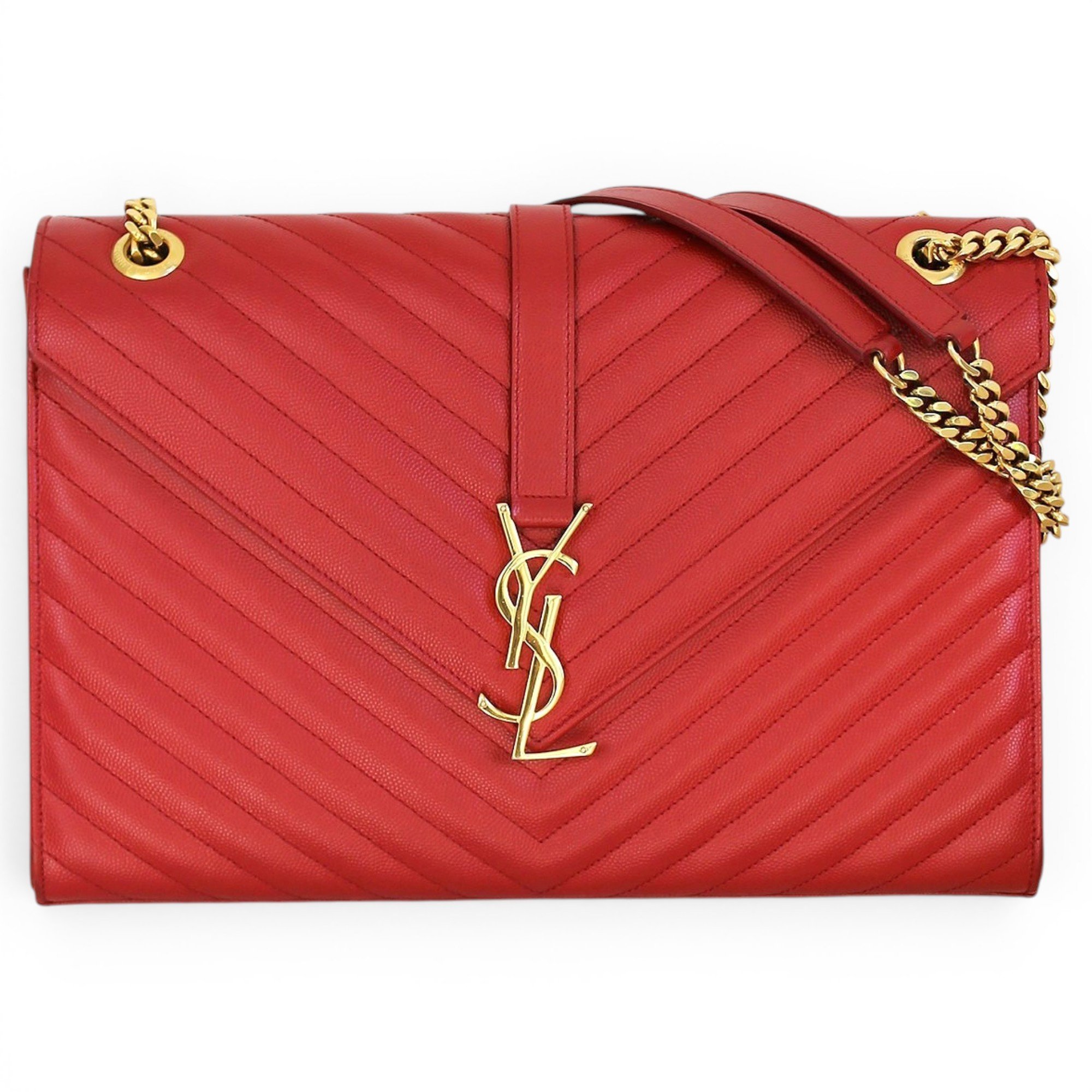 Envelope leather crossbody bag