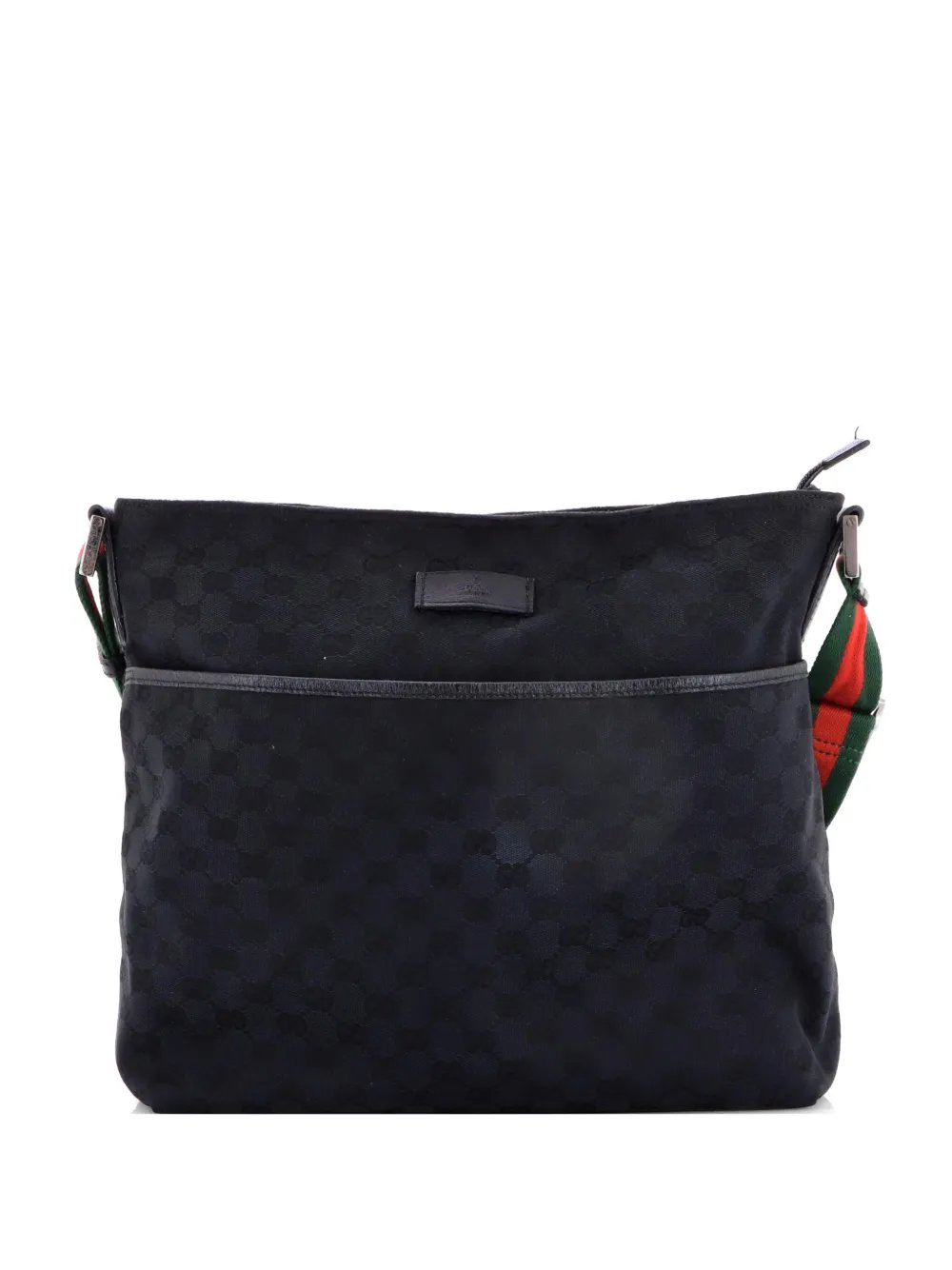 Front Pocket Web Messenger GG Canvas Medium crossbody bag