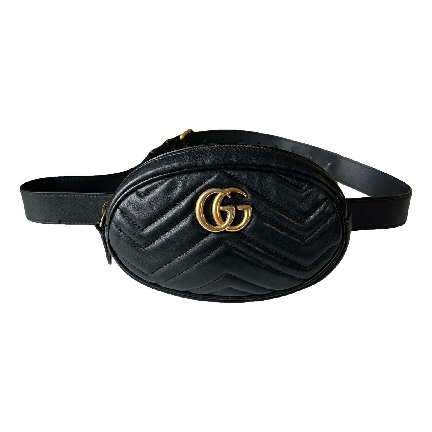 GG Marmont Oval leather handbag