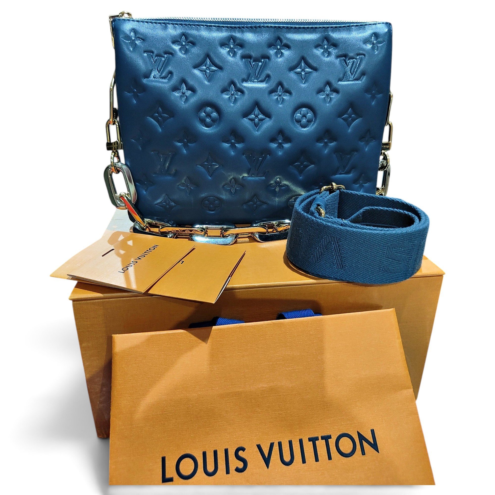 Coussin leather crossbody bag